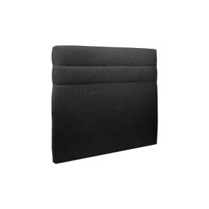 Cabecero 135 cm lines - tela natté negro - negro