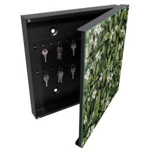 Caja de llaves 30x30x5 motivo vegetal, apertura derecha tulup
