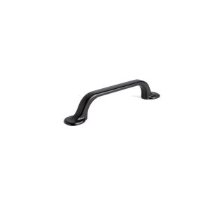 Tirador zamak cadier dist. 96mm. Acabado negro mate