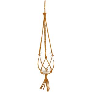 Cuerda para coLGar l 85 cm, vaso de cristal