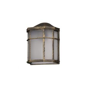 Bellatrix outdoor wall light 1xe27 aluminium / polycarbonate black