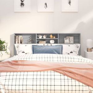 Mueble cabecero gris sonoma 180x19x103,5 cm es3868