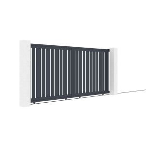 Pack puerta corredera 3,5m a.160cm veymont + pack puerta 1m a.160cm gris