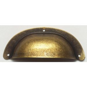 Tirador para mueble con carcasa de zamak latonado