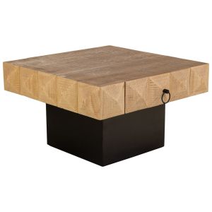 Mesa de centro de madera marrón 81.5x86x46