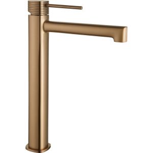Monomando lavabo alto firenze oro rosa cepillado [ imex® ]