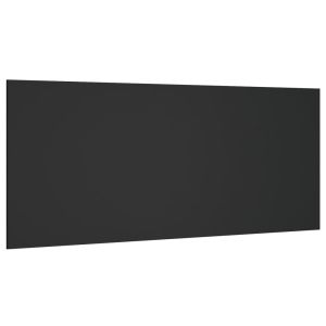 vidaXL cabecero de cama madera contrachapada negro 200x1,5x80 cm