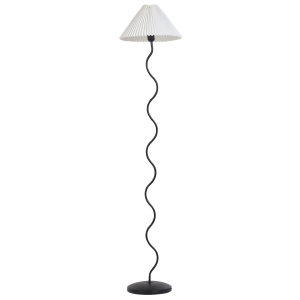 Lámpara de pie jikawo metal negro