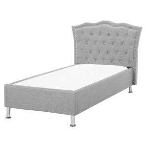 Cama tela metz 90 x 200 cm gris claro