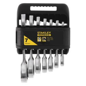 Stanley llaves de carraca extra-cortas - 7 piezas