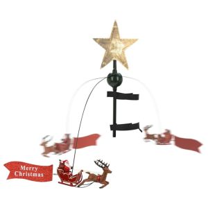 Ambiance estrella de árbol de navidad con papá noel LED