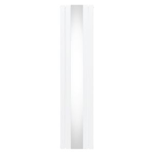 Radiador plano con espejo - 1800 mm x 425 mm - blanco