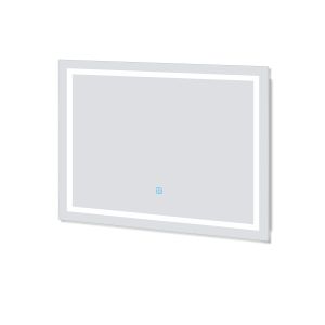 Espejo de baño LED sin cobre 100×70cm＋antivaho＋interruptor táctil