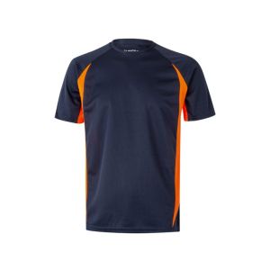 Velilla camiseta t‚cnica bicolor 2xl azul navy/naranja fl£or
