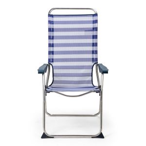 Silla de playa plegable solenny reclinable 5 posiciones con respaldo anatóm