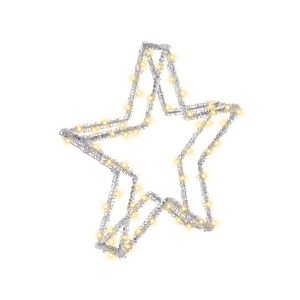 Decoración de exterior LED simo 31 cm estrella blanco