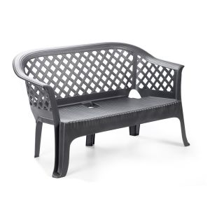 Banco lariana antracita 134x72x76 cm  progarden