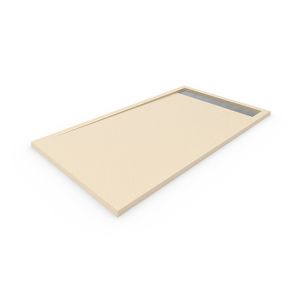 Plato de ducha resina con marco. Crema ral: 1015 90x150cm