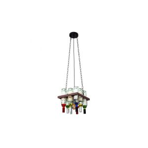 Bodega chandelier 1xe27 metal / crystal