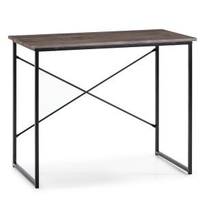 Mesa de escritorio cáceres negro, mesa de ordenador, estilo industrial