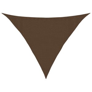 vidaXL toldo de vela hdpe marrón 160 g/m² 3,5x3,5x4,9 m