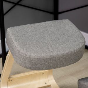 Taburete de rodillas ergonómico madera gris 51 x 69 x 58 cm
