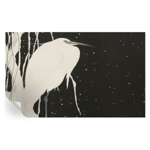 Murales autoadhesivos ave de invierno 416x254 tulup