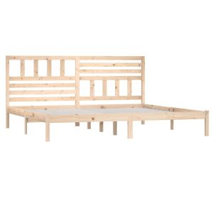vidaXL estructura de cama sin colchón madera maciza de pino 180x200 cm