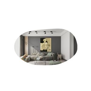 Espejo de madera <<vanomi>> - 52 x 89 cm - negro