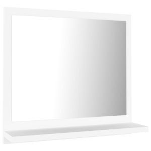 vidaXL espejo de baño madera contrachapada blanco 40x10,5x37 cm
