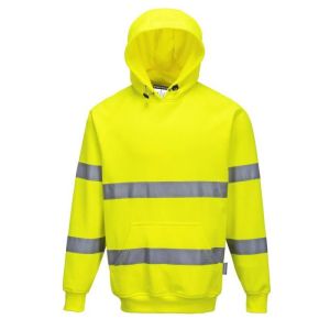 Sudadera con capucha de alta visibilidad portwest - amarillo fluo