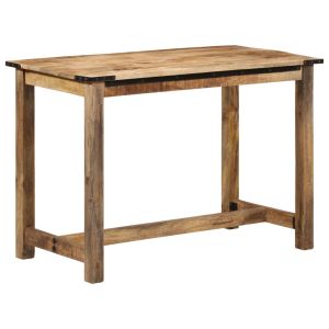 Mesa de comedor madera maciza de mango 110x55x75 cm oif385104