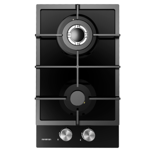 Placa de gas infiniton gas-cr2b - negro, 2 zonas, 30 cm