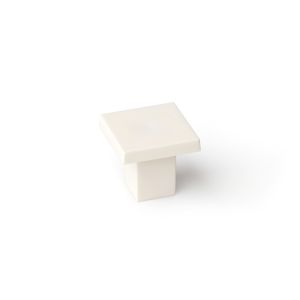 Pomo para mueble rei e416 | 30x30 mm | blanco | abs
