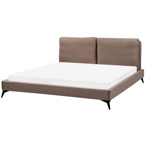 Cama bouclé melle 180 x 200 cm marrón