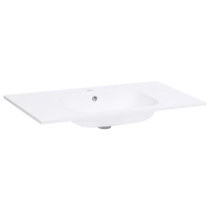 vidaXL lavabo empotrado smc blanco 605x460x105 mm