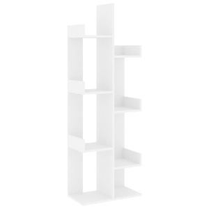 vidaXL estantería de madera de ingeniería blanco 48x25,5x140 cm