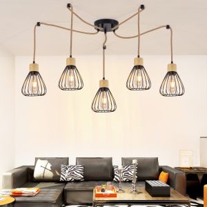 Nettlife lámpara colgar  E27 madera 55x15