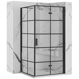 Rea cabina de ducha molier black 80x90, 80x90x190 cm