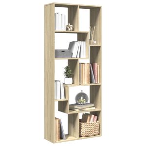 Librería divisora madera ingeniería roble sonoma 67x25x161,5 cm