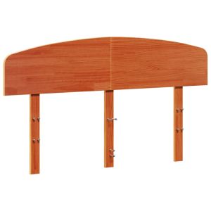 vidaXL cabecero de cama madera maciza de pino marrón cera 140 cm