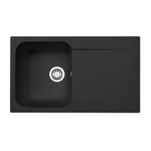 Fregadero mepamsa kite 86.50 negro 1 cubeta reversible