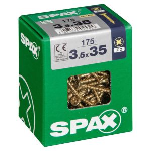 Tirafondo cabeza plana yellox - l - 3,5x35 mm