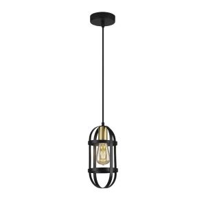 Lampara de techo karan negro  14cm