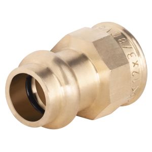 Conexión de cobre a prensar ø12 - hembra 3/8'