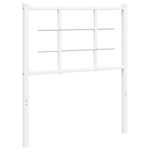 vidaXL cabecero de metal blanco 75 cm