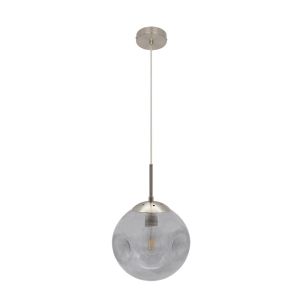 CoLGante pinap 1xE27 niquel/ahumado regx25x25 cm