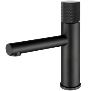 Valaz grifo de lavabo monomando caño recto maneta luxury negro mate