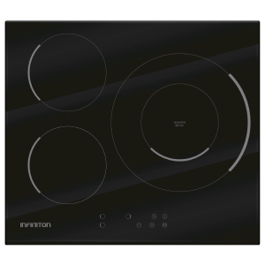 Placa de inducción infiniton ind-320b - 9 niveles, 3 zonas , táctil, 60 cm
