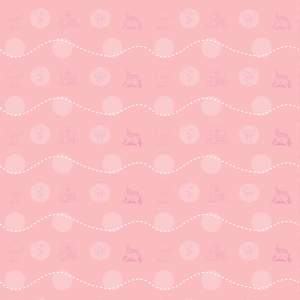 Papel pintado infantil rosado 60cm por 300cm